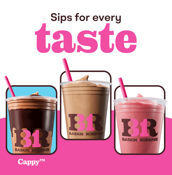 Cappy, Milkshake & Smoothie. Sips for every taste.