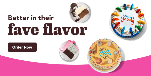 Variety of customized cakes “Better in their fave flavor”