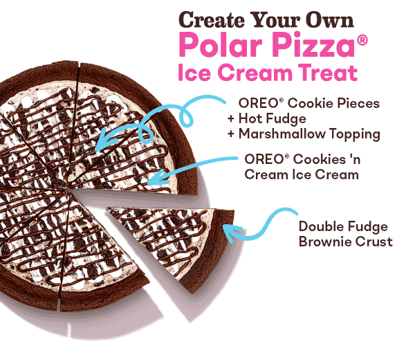 Polar Pizza® Ice Cream Treat. Create your own Polar Pizza®.