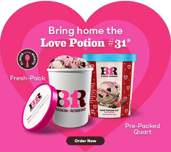 Love Potion #31® Pre-Packed Quart & Fresh-Pack. Bring home the love.