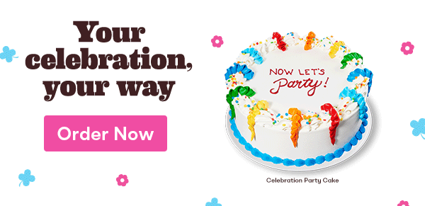 Celebration Party Cake, Create Your Own PhotoCake® & OREO® Ice Cream & Scoops Cake. Your celebration, your way. Order Now.