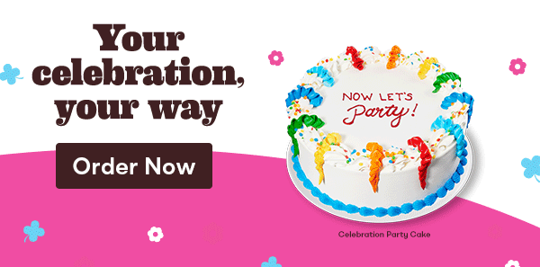 &nbsp;Celebration Party Cake, Create Your Own PhotoCake® & OREO® Ice Cream & Scoops Cake. Your celebration, your way.