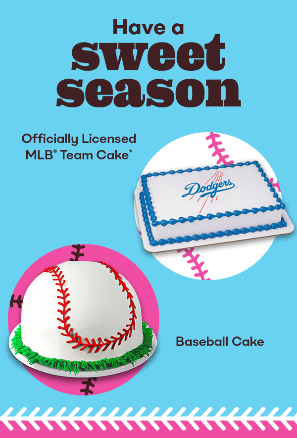Officially Licensed MLB® Team Cake & Baseball Cake. Have a sweet season.