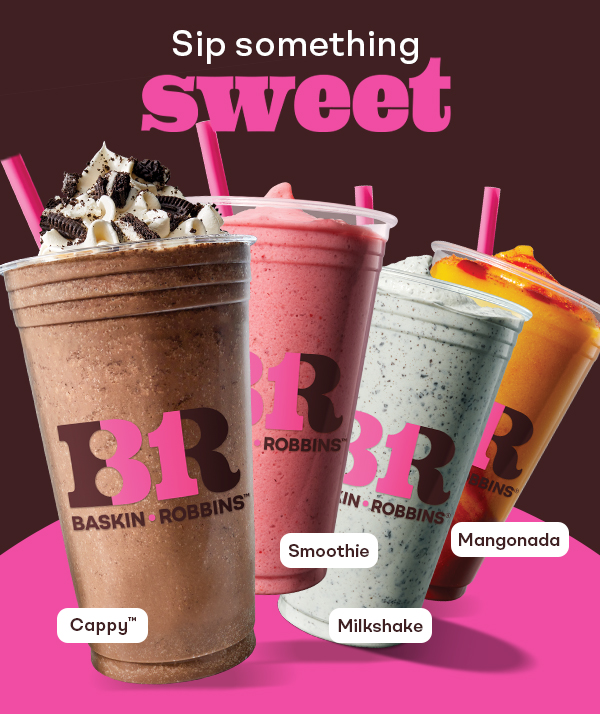 Milkshake, Smoothie, Mangonada & Cappy. Sip something sweet.