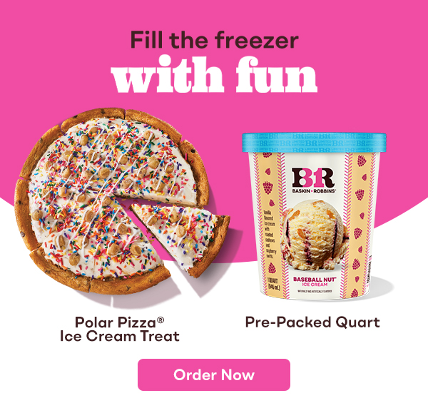 Pre-Packed Quart & Polar Pizza® Ice Cream Treat. Fill the freezer with fun.