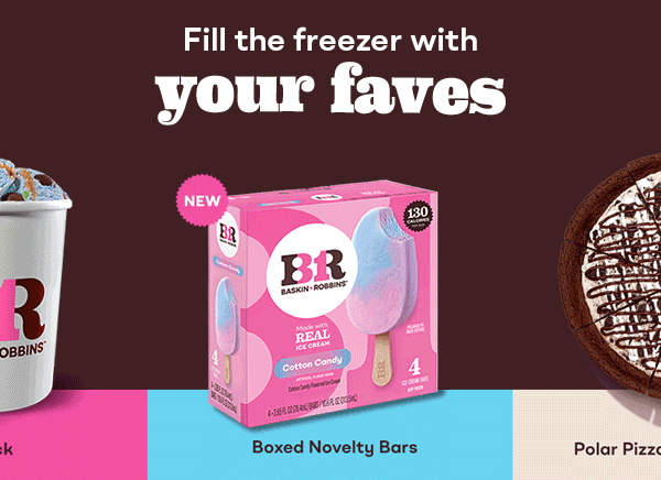 Polar Pizza® Ice Cream Treat, Fresh-Pack & Boxed Novelty Bars “Fill the freezer with your faves”
