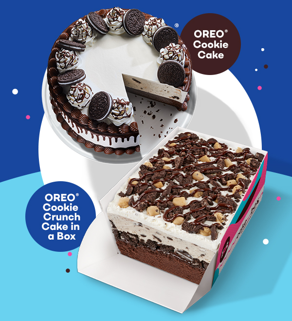 OREO® Cookie Cake & OREO® Cookie Crunch Cake in a Box