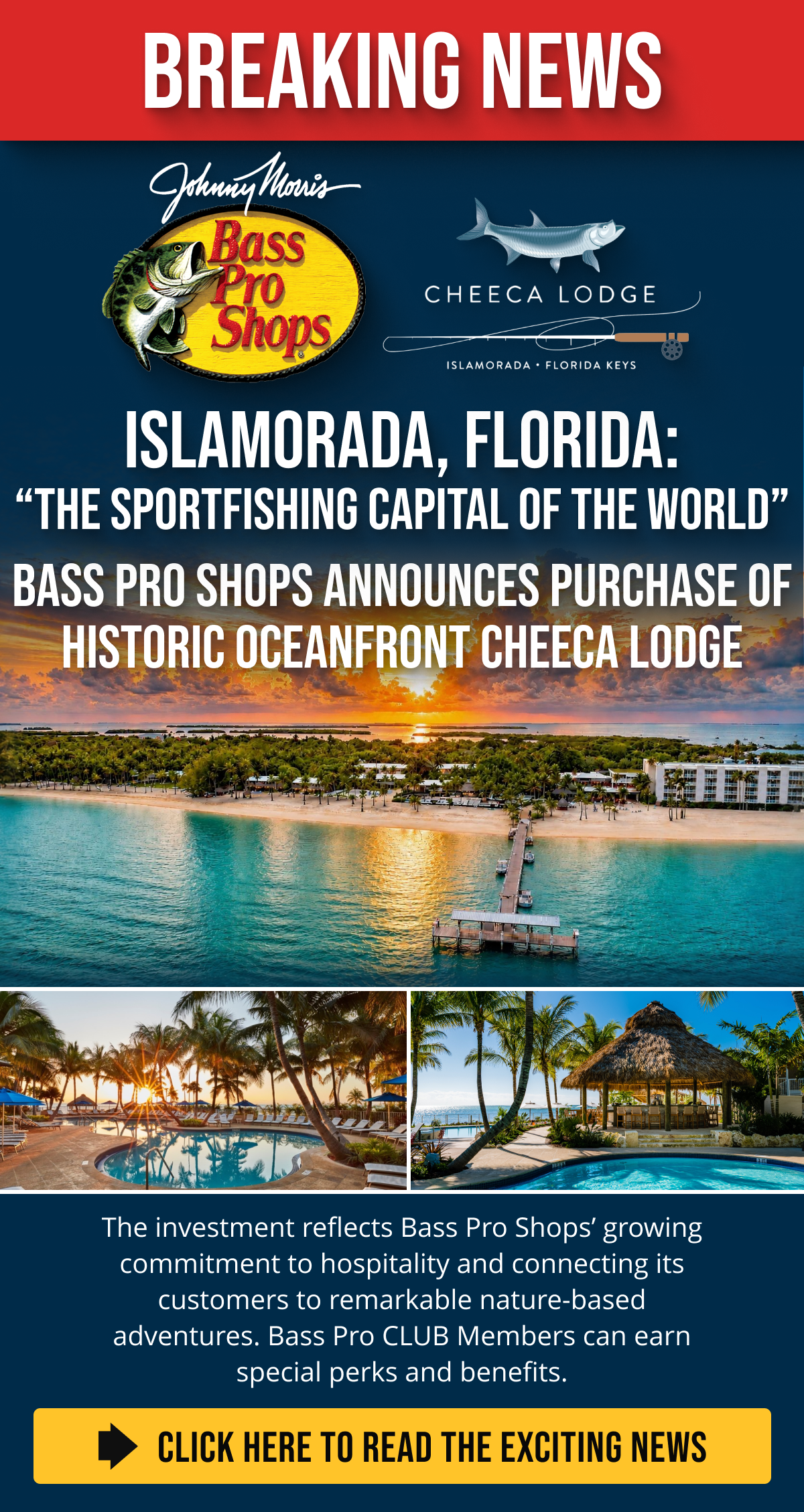 Cheeca Lodge Acquired by Bass Pro Shops