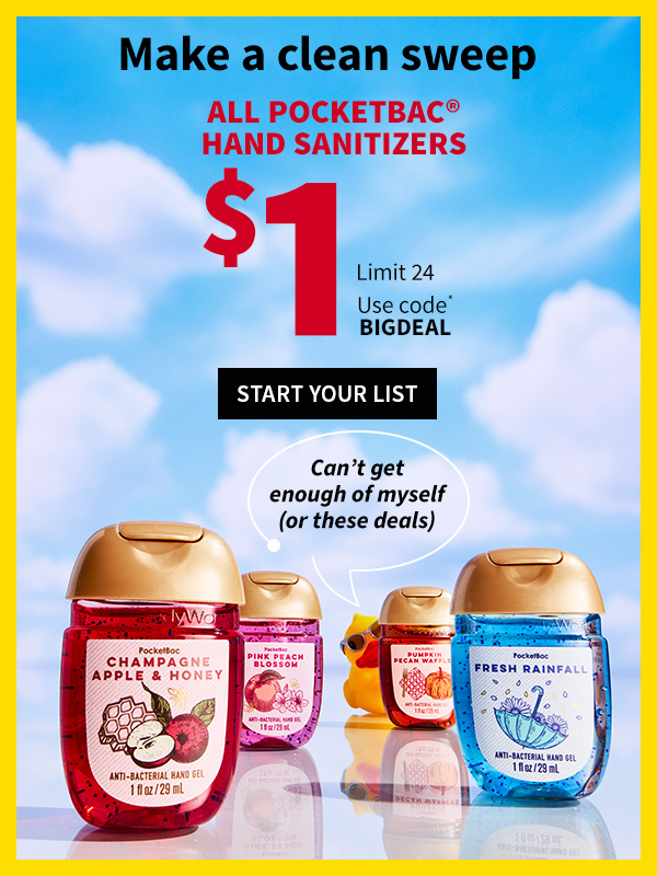  $1 pocketbacs. Shop