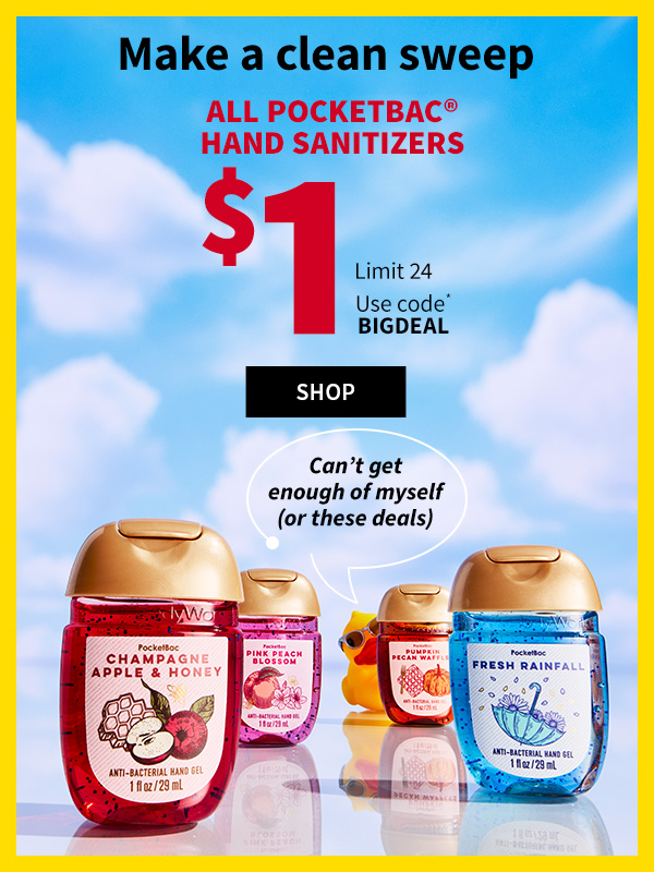  $1 pocketbacs. Shop