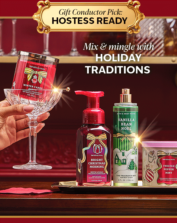 Gift Conductor Pick: Hostess Ready. Mix & mingle with holiday traditions.