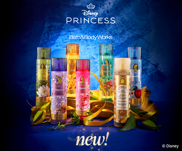 Disney Princess x bath and body works. NEW!