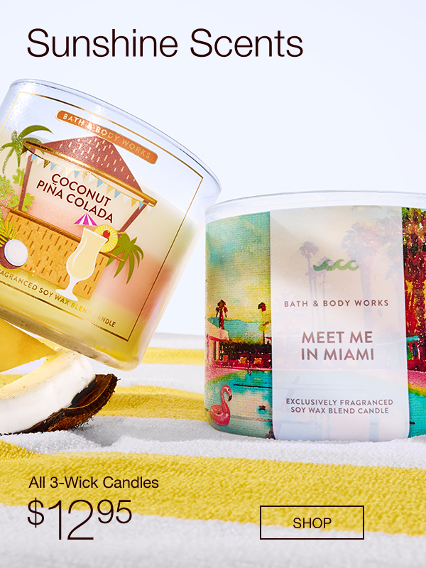 All 3-Wick Candles $12.95 . Shop