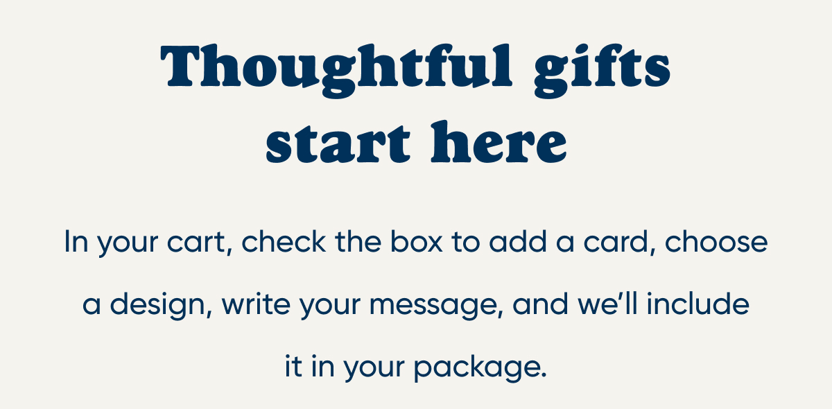 thoughtful gifts start here