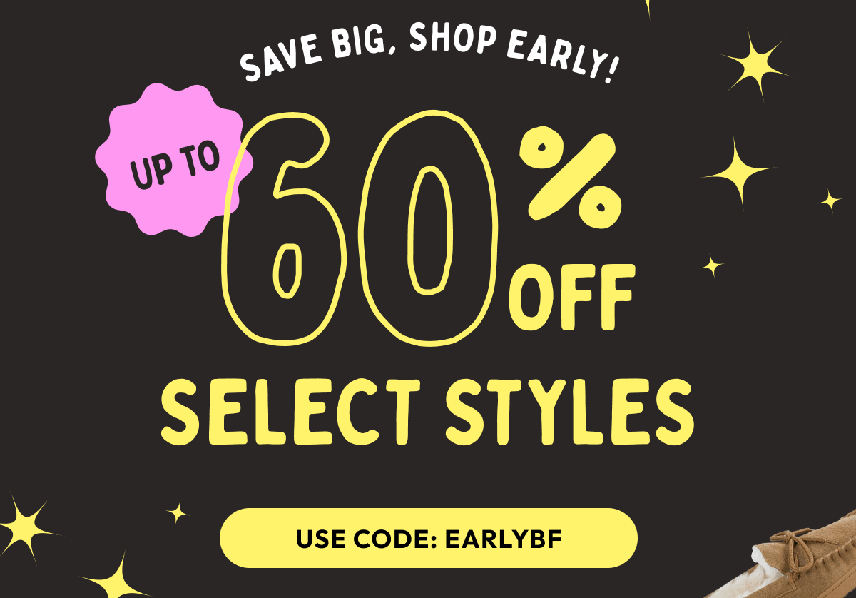 Up to 60% Off Select Styles