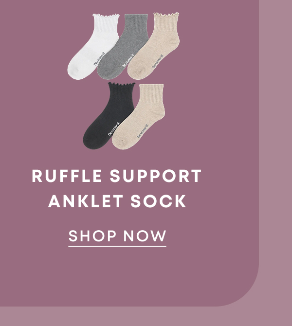Ruffle Support Anklet Sock