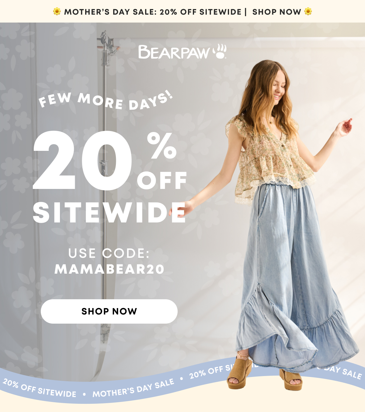 Mother's Day Sale - 20% Off Sitewide