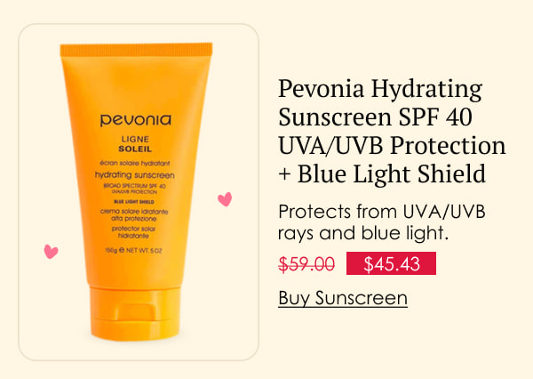 Pevonia Hydrating Sunscreen SPF 40 UVA/UVB Protection + Blue Light Shield