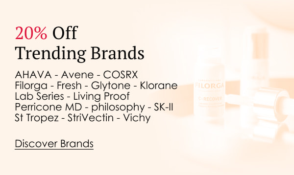Trending Brands. 20% Off.