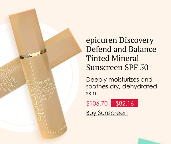 epicuren Discovery Defend and Balance Tinted Mineral Sunscreen SPF 50