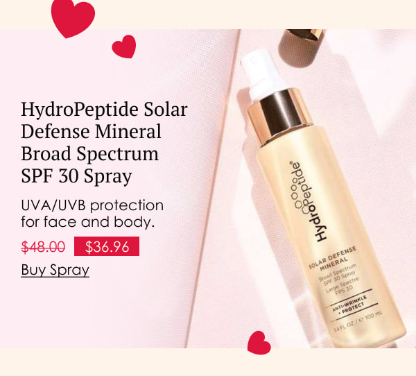 HydroPeptide Solar Defense Mineral Broad Spectrum SPF 30 Spray