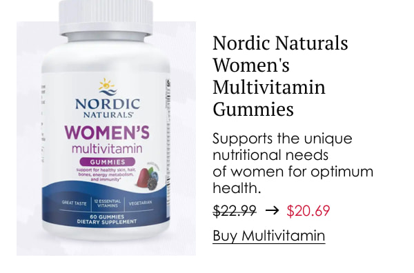 Nordic Naturals Women's Multivitamin Gummies, Mixed Berry Flavor