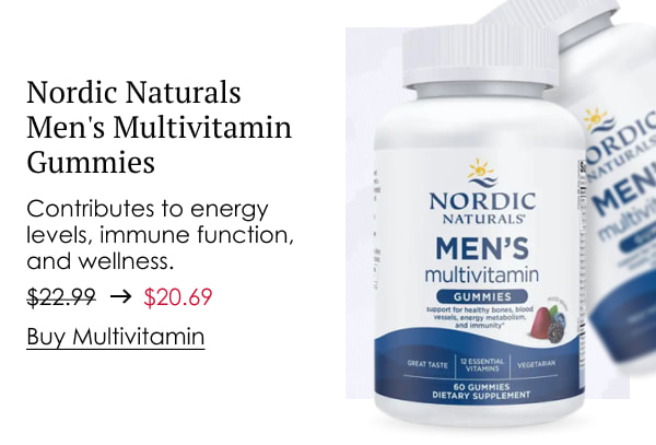 Nordic Naturals Men's Multivitamin Gummies, Mixed Berry Flavor