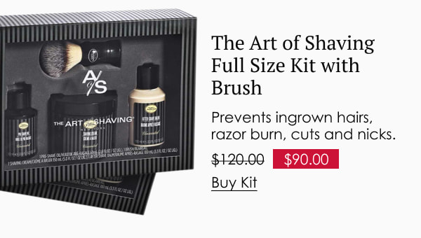 The Art of Shaving Full Size Kit with Brush