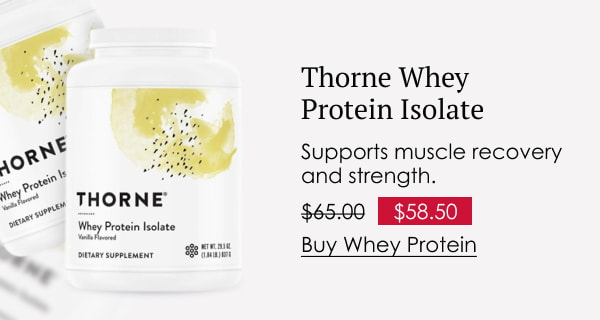 Thorne Whey Protein Isolate, Vanilla Flavor