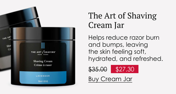 The Art of Shaving Cream Jar