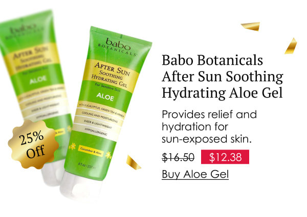 Babo Botanicals After Sun Soothing Hydrating Aloe Gel