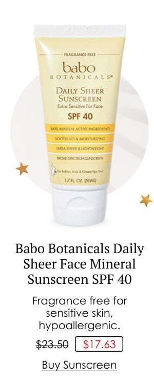 Babo Botanicals Daily Sheer Face Mineral Sunscreen SPF 40