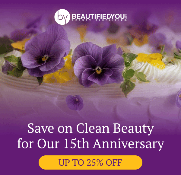 Save on Clean Beauty for Our 15th Anniversary