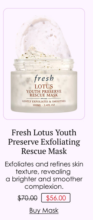Fresh Lotus Youth Preserve Exfoliating Rescue Mask