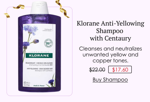Klorane Anti-Yellowing Shampoo with Centaury
