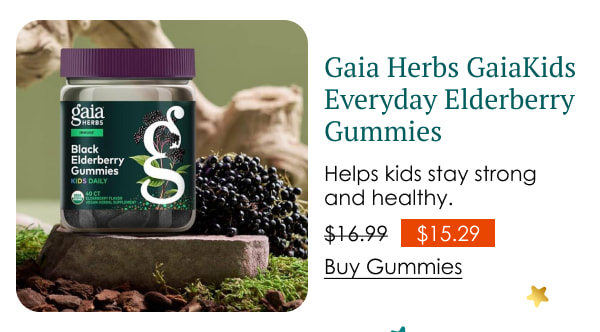 Gaia Herbs GaiaKids Everyday Elderberry Gummies