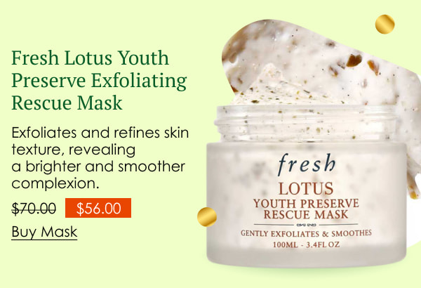 Fresh Lotus Youth Preserve Exfoliating Rescue Mask