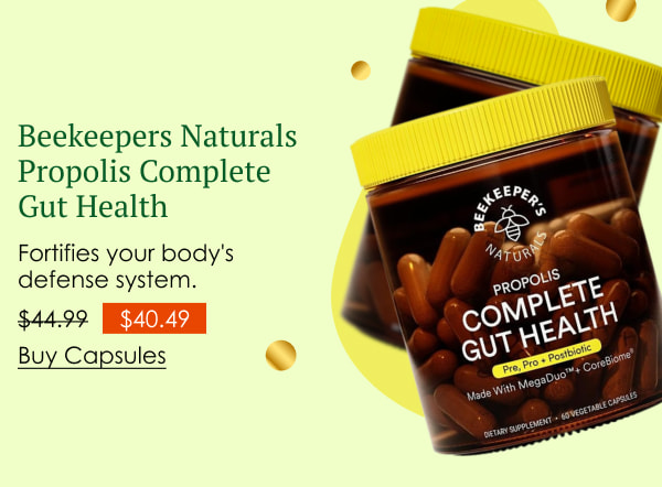 Beekeepers Naturals Propolis Complete Gut Health