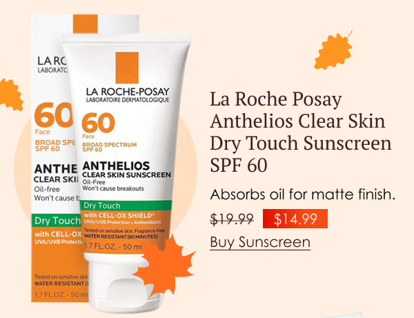 La Roche Posay Anthelios Clear Skin Dry Touch Sunscreen SPF 60