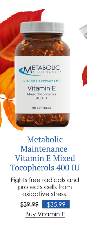 Metabolic Maintenance Vitamin E Mixed Tocopherols 400 IU