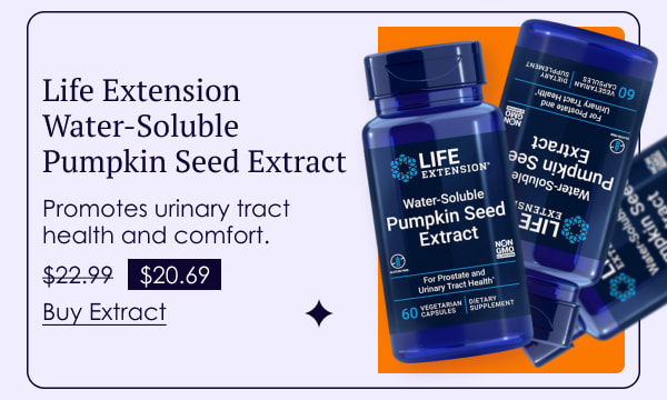 Life Extension Water-Soluble Pumpkin Seed Extract