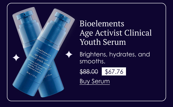 Bioelements Age Activist Clinical Youth Serum