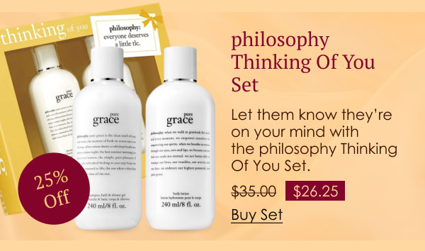 philosophy Thinking Of You Set