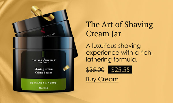 The Art of Shaving Cream Jar