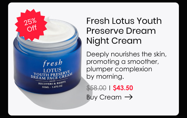 Fresh Lotus Youth Preserve Dream Night Cream