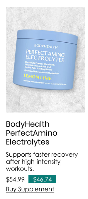 BodyHealth PerfectAmino Electrolytes, Lemon Lime