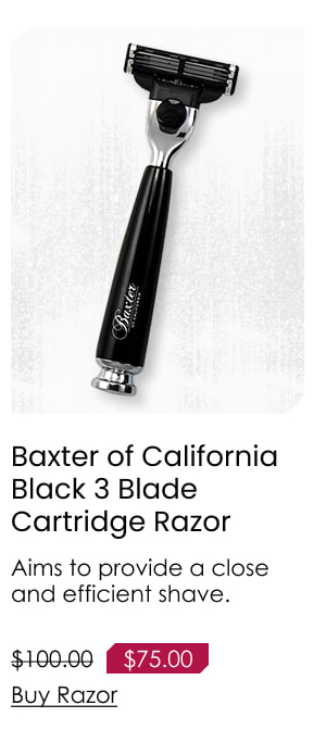 Baxter of California Black 3 Blade Cartridge Razor