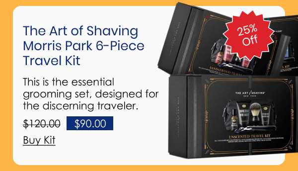 The Art of Shaving Morris Park 6-Piece Travel Kit