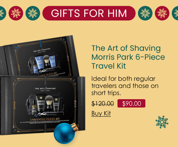 The Art of Shaving Morris Park 6-Piece Travel Kit