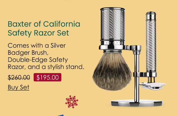 Baxter of California Safety Razor Set